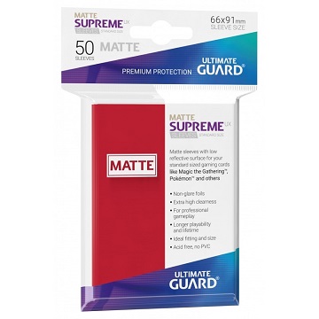 Ultimate Guard: Supreme UX Standard Matte: Red (50ct) 