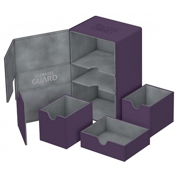 Ultimate Guard: Twin Flip N Tray 160+ Deck Case: Xenoskin: Purple 