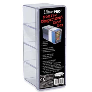 Ultra Pro: 4 Compartment Card Box 