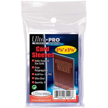 Ultra Pro: Card Sleeves (2 5/8" x 3 5/8") 