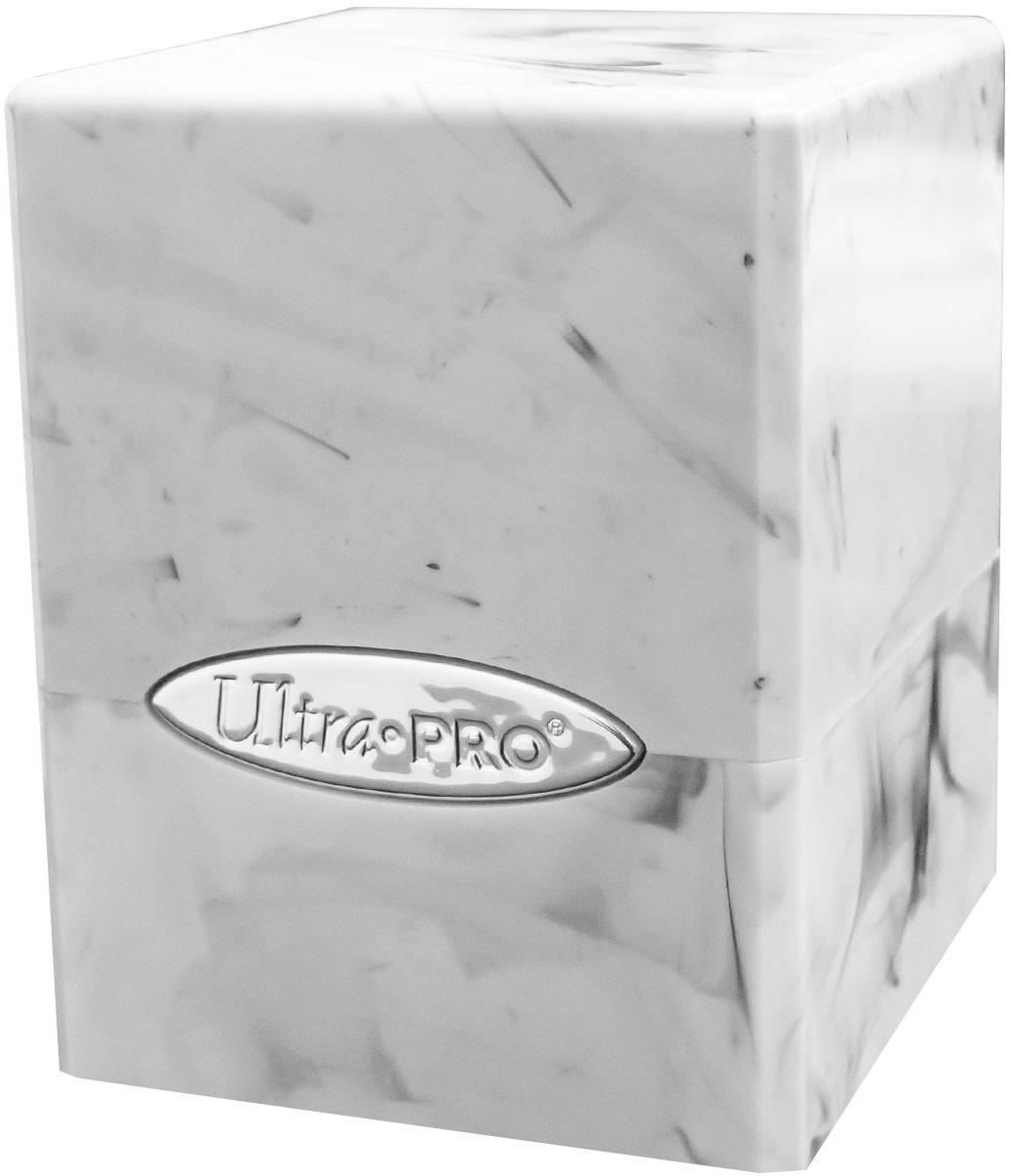 Ultra Pro: Deck Box Satin Cube: White/Black 