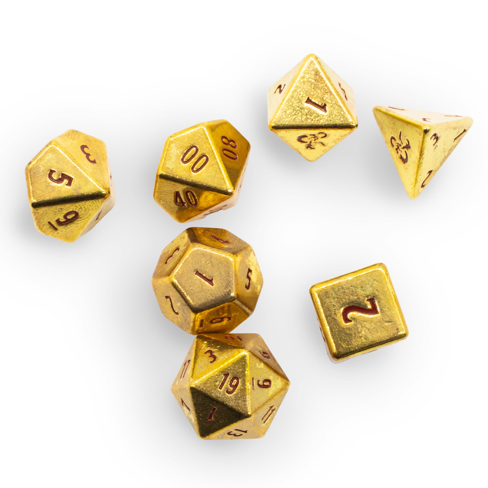 Ultra Pro: Dungeons & Dragons 50th Anniversary: Heavy Metal Dice 7-Die Set 