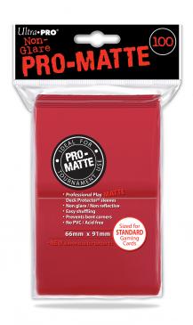Ultra Pro: Pro-Matte Sleeves (100): RED 