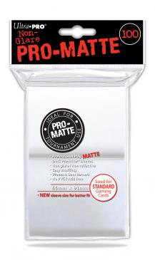 Ultra Pro: Pro-Matte Sleeves (100): WHITE 