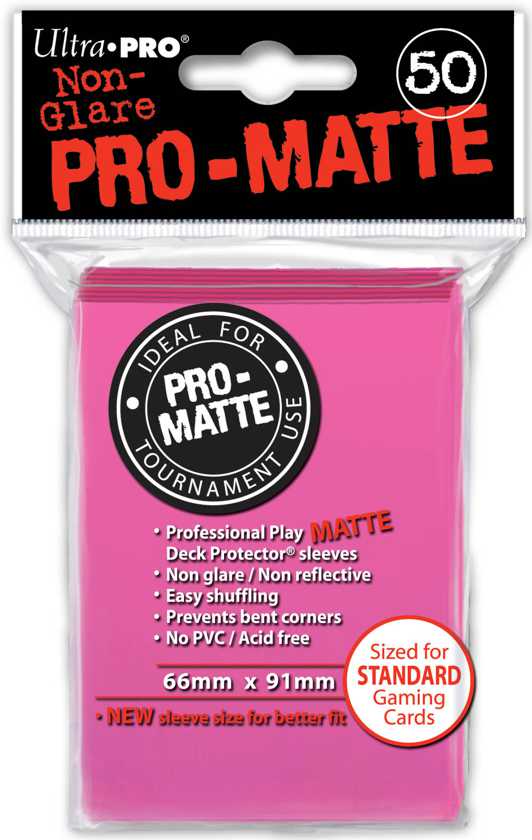 Ultra Pro: Pro-Matte Sleeves (50): BRIGHT PINK 