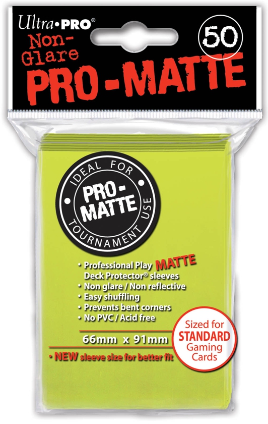 Ultra Pro: Pro-Matte Sleeves (50): BRIGHT YELLOW 