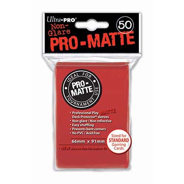 Ultra Pro: Pro-Matte Sleeves (50): Red 