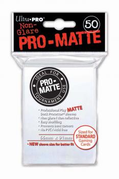 Ultra Pro: Pro-Matte Sleeves (50): WHITE 