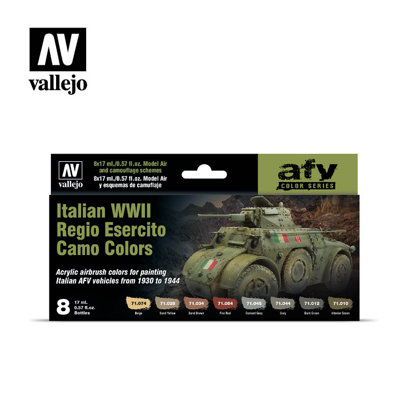 Vallejo 71645: AFV COLOR ITALY WWII REGIO ESERCITO CAMO 