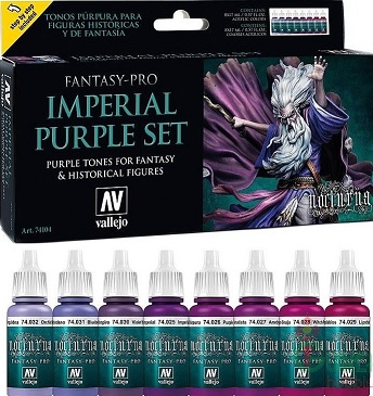 Vallejo Fantasy-Pro: Imperial Purple Set 