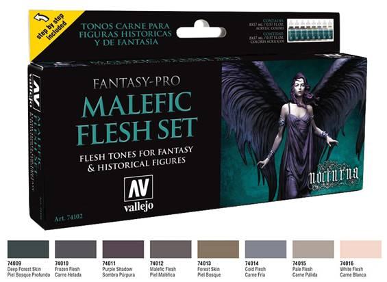 Vallejo Fantasy Pro: Malefic Flesh Set 