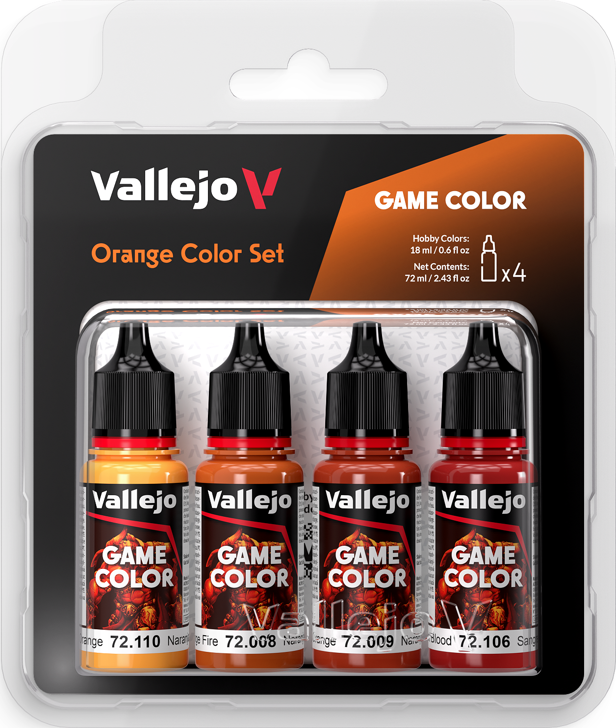 Vallejo Game Color: Orange Set 
