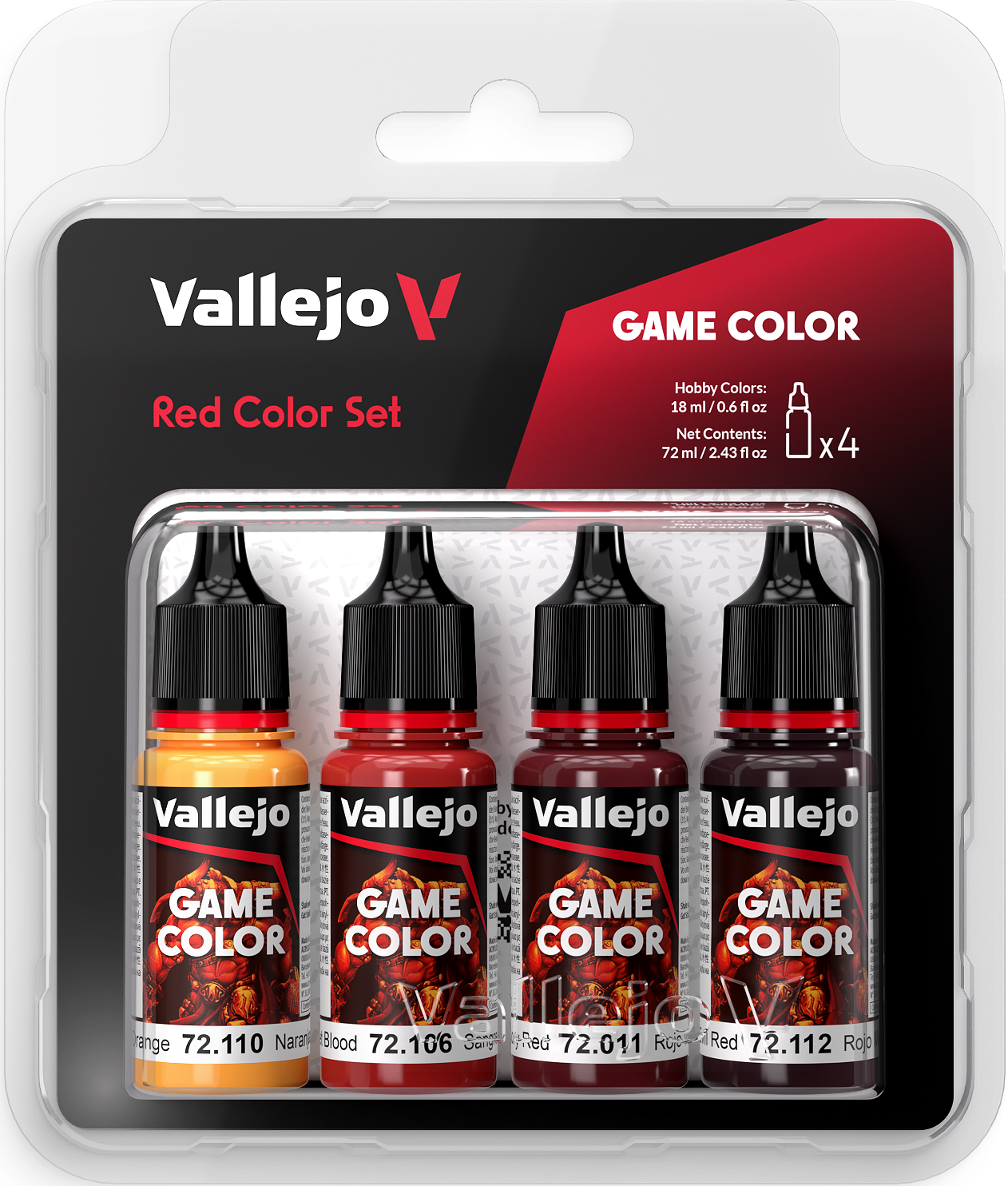 Vallejo Game Color: Red Set 