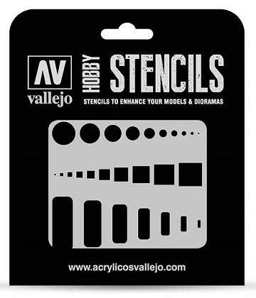 Vallejo Hobby Stencils: ACCESS TRAP DOORS 