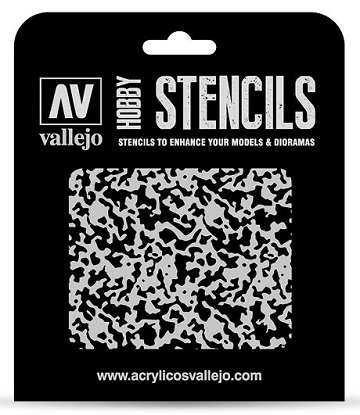 Vallejo Hobby Stencils: WEATHERED PAINT 1/48 