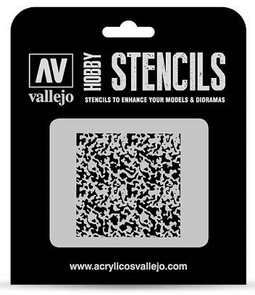 Vallejo Hobby Stencils: WEATHERED PAINT 1/72 