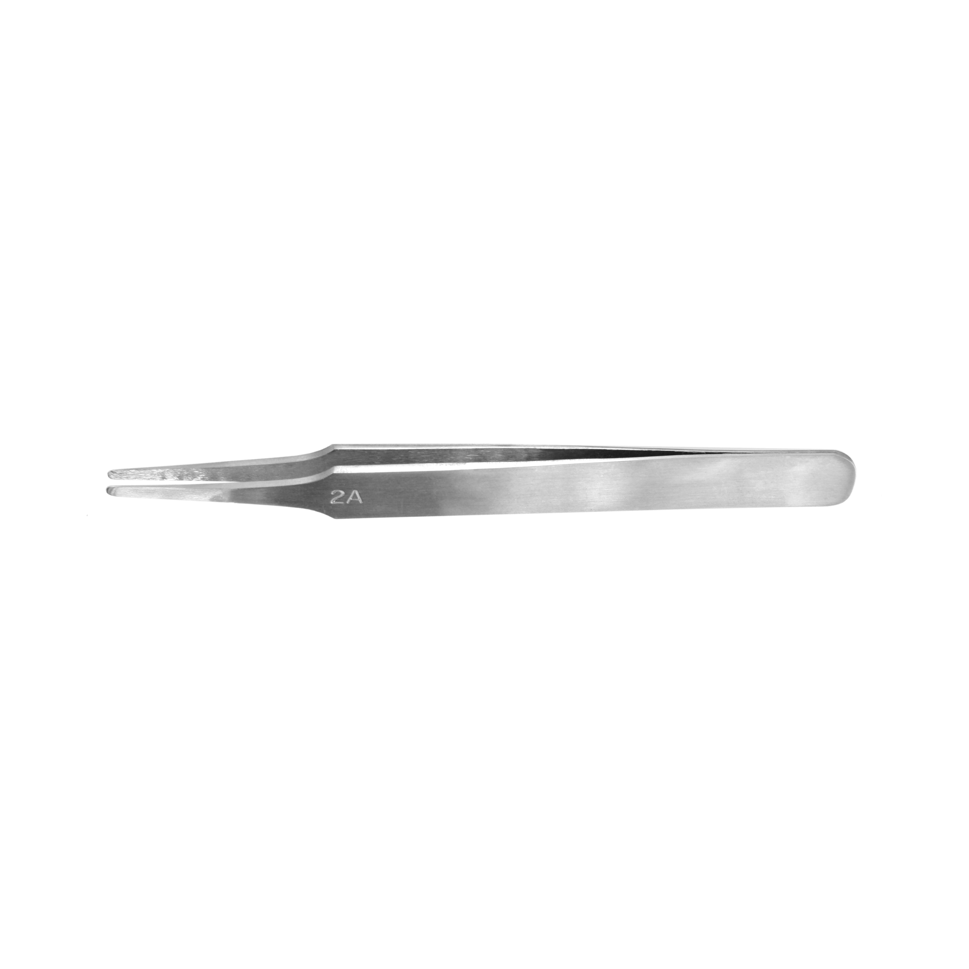 Vallejo Hobby Tools: Flat Rounded Stainless Steel Tweezers (120mm) 