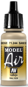 Vallejo Model Air Color 244: Sand Beige 
