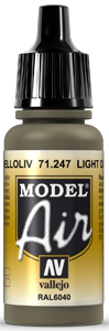 Vallejo Model Air Color 247: Light Olive 