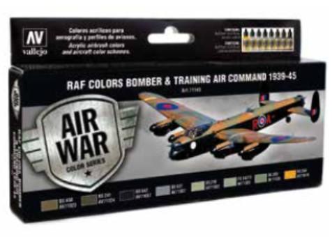 Vallejo Model Air Color 71145: RAF Colors Bomber & Training Air Command 1939-1945 
