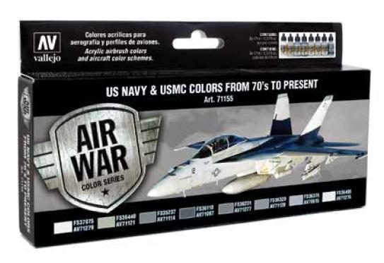 Vallejo Model Air Color 71155: Navy & USMC Colors from 70s to Present 