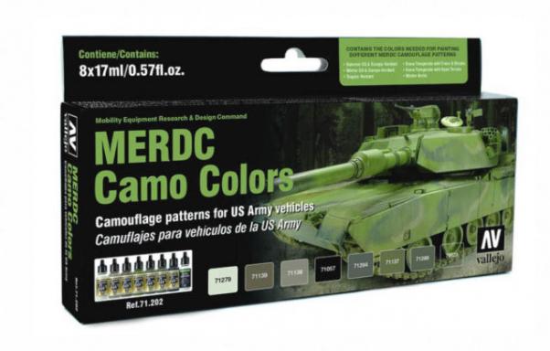 Vallejo: Model Air: MERDC Camo Colors (8) 