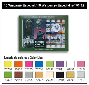 Vallejo Model Color Set- 70112 Wargames Special (16) 