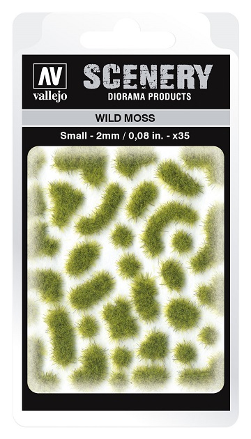 Vallejo Scenery Diorama Products: WILD MOSS (Small 2mm) 