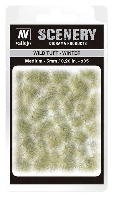 Vallejo Scenery Diorama Products: WILD TUFT- WINTER (Medium 5mm) 