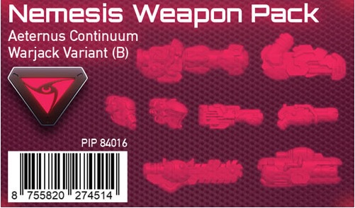 Warcaster: Aeternus Continuum: NEMESIS B WEAPON PACK 