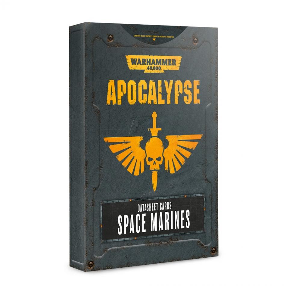 Warhammer 40,000: Apocalypse Datasheet Cards: Space Marines 