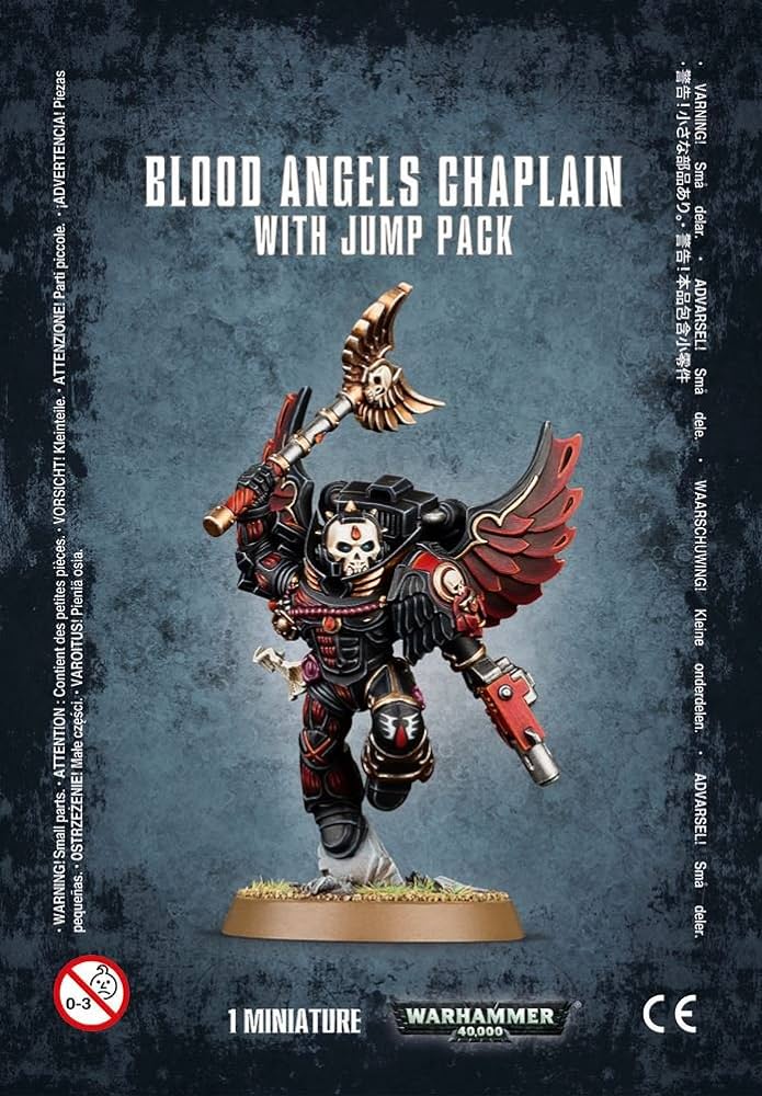 Warhammer 40,000: Blood Angels: Chaplain with Jump Pack  