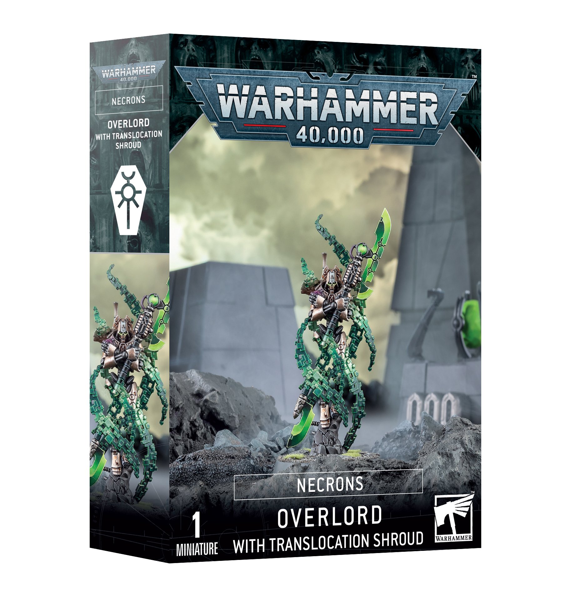 Warhammer 40,000: Necrons: Overlord with Translocation Shroud 