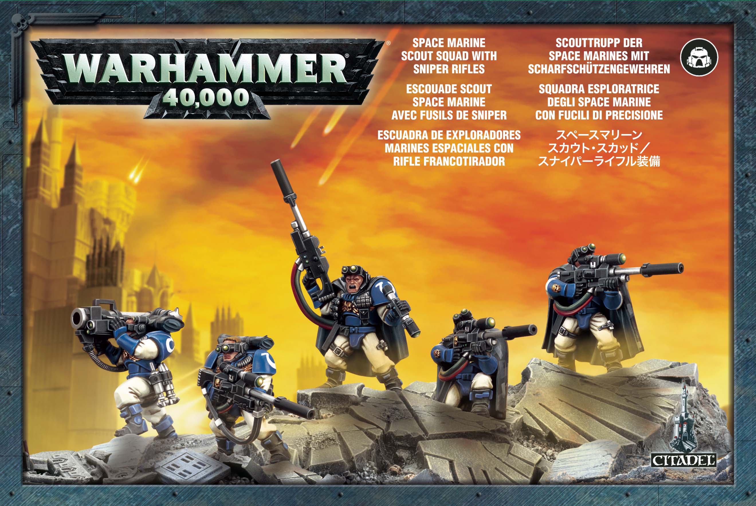 Warhammer 40,000: Space Marines: Scouts with Sniper Rifles 