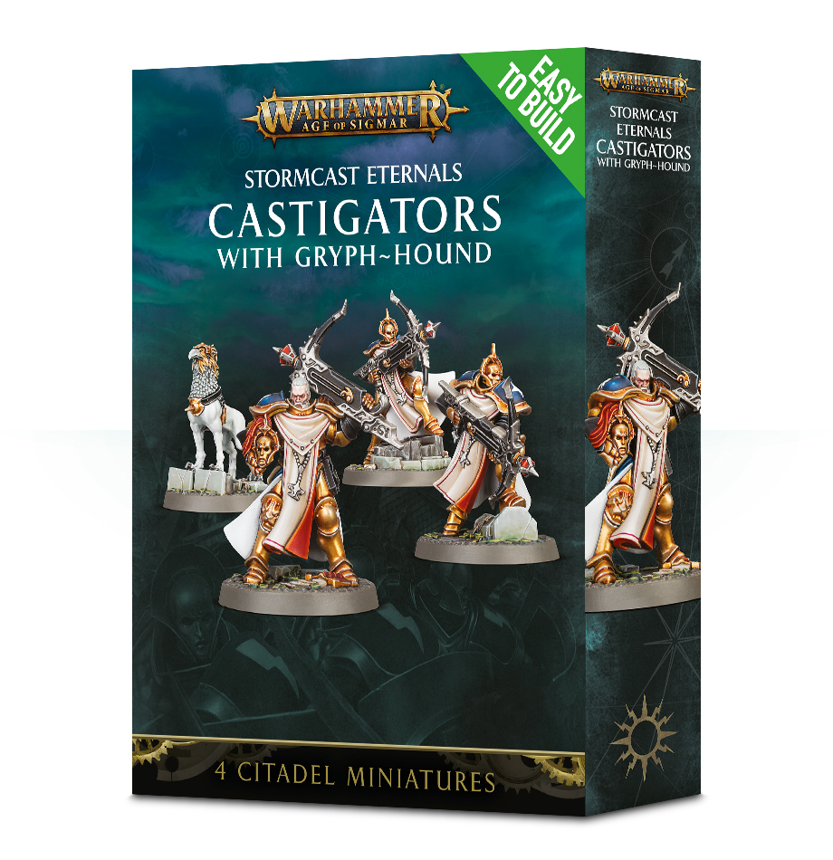 Warhammer Age Of Sigmar: Stormcast Eternals: Castigators with Gryph-Hound (Easy to Build) 