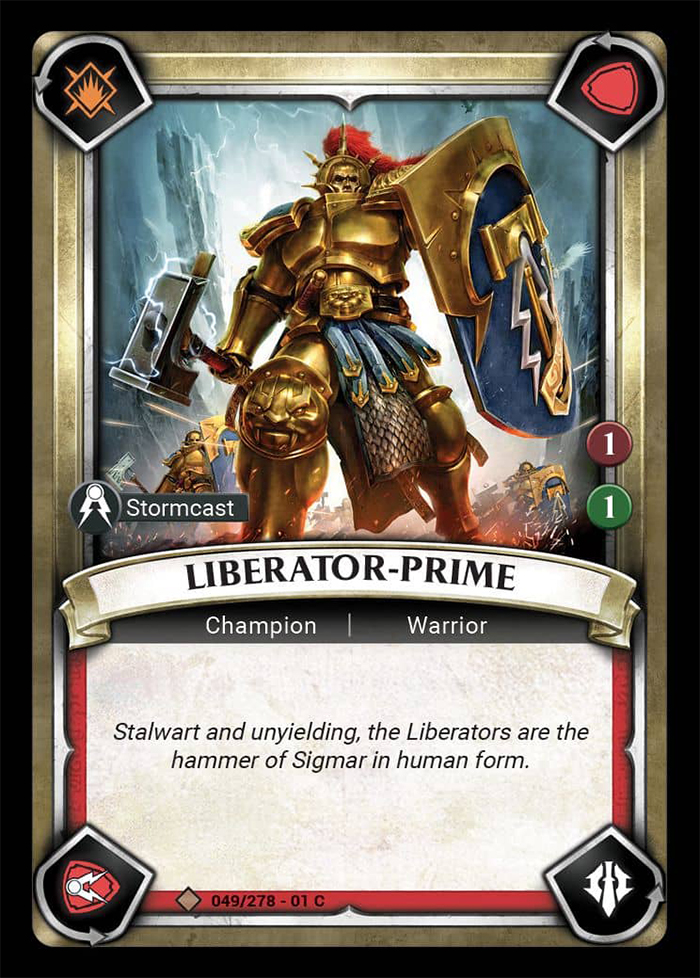 Warhammer Age of Sigmar Champions: 049- Liberator-Prime 