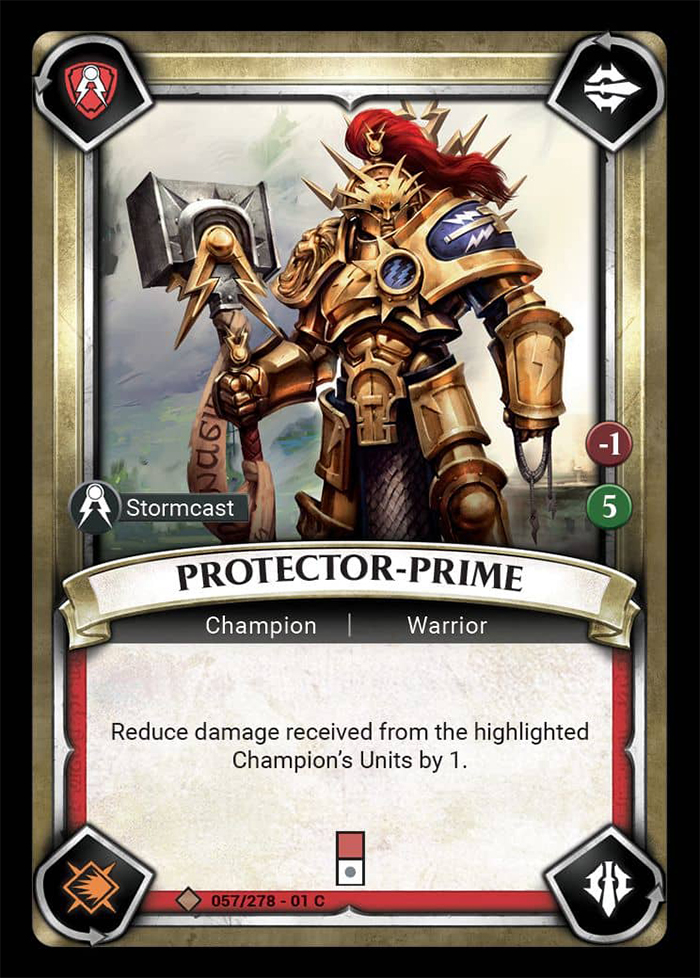 Warhammer Age of Sigmar Champions: 057- Protector-Prime 