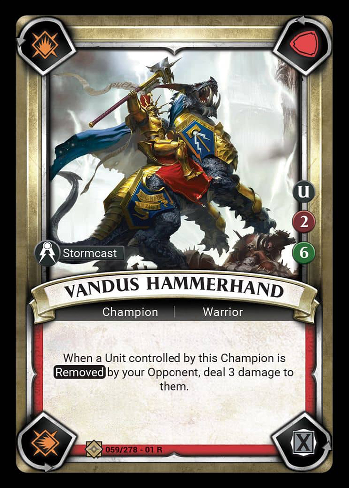 Warhammer Age of Sigmar Champions: 059- Vandus Hammerhand 