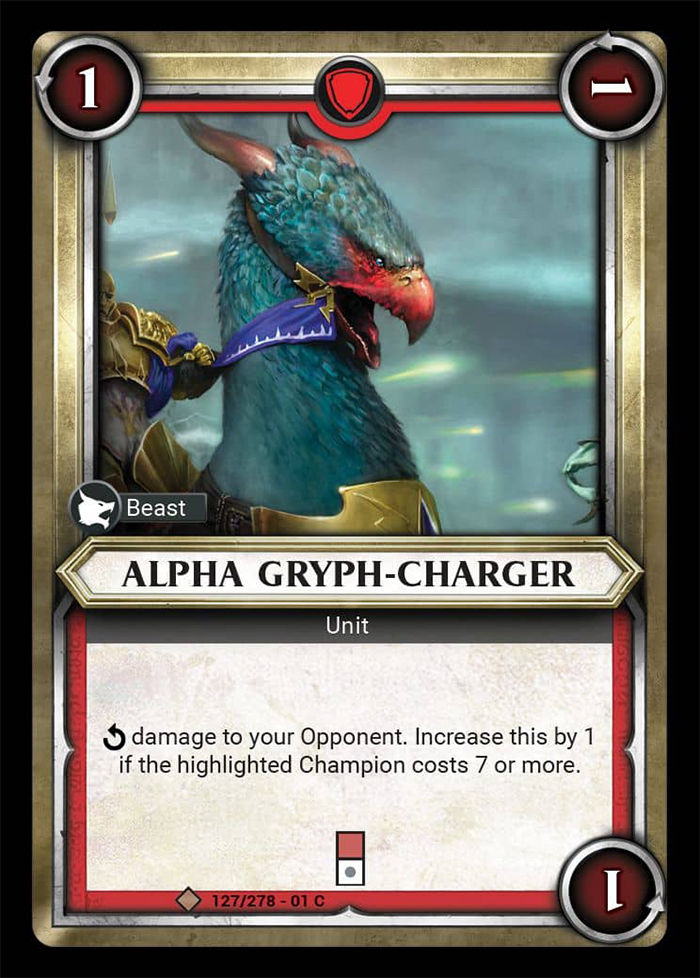 Warhammer Age of Sigmar Champions: 127- Alpha Gryph-Charger 