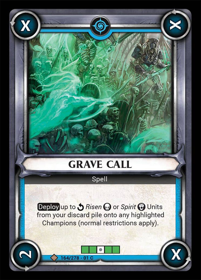 Warhammer Age of Sigmar Champions: 164- Grave Call [FOIL] 