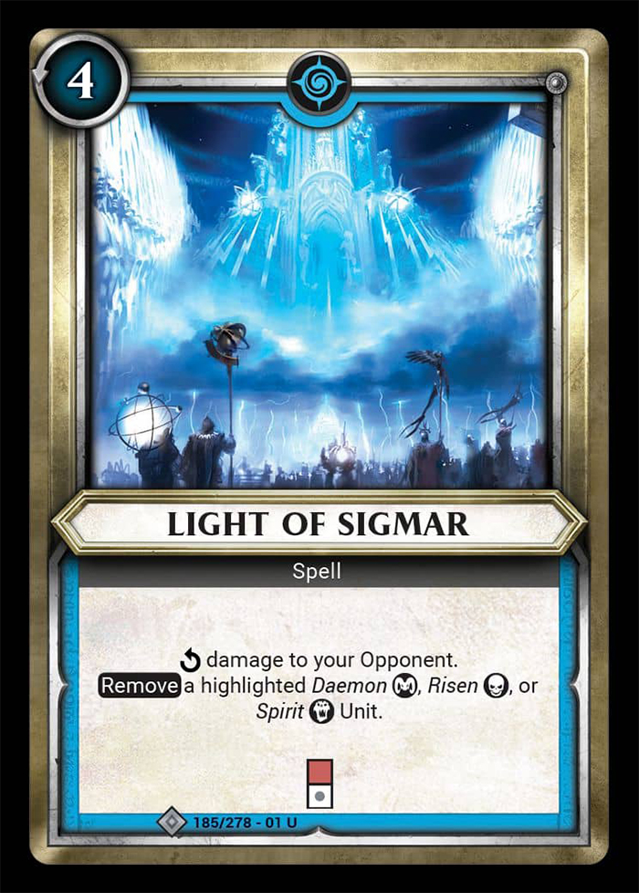 Warhammer Age of Sigmar Champions: 185- Light of Sigmar [FOIL] 