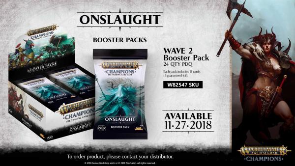 Warhammer Age of Sigmar Champions: Onslaught (Wave 2) - Booster Pack (SALE) 