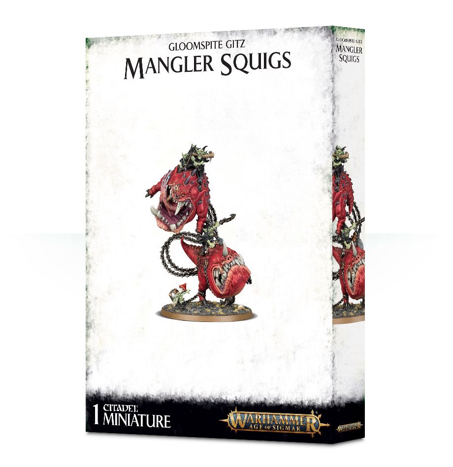 Warhammer Age of Sigmar: Gloomspite Gitz: Mangler Squigs/ Loonboss on Mangler Squigs 