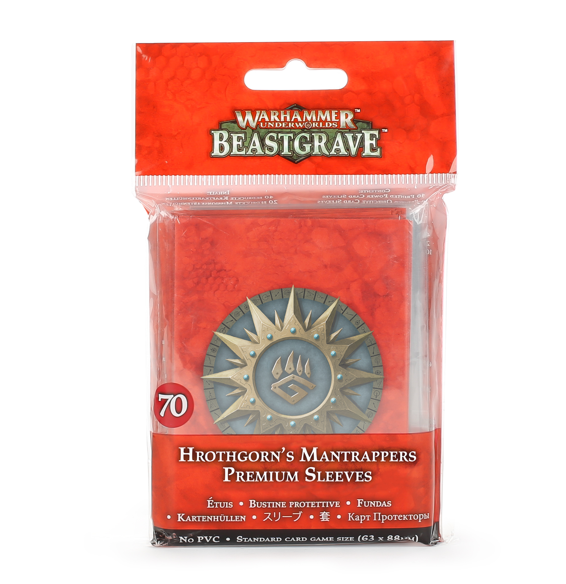 Warhammer Underworlds: Beastgrave: Hrothgorns Mantrappers Premium Sleeves 