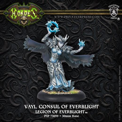 Hordes: Legion of Everblight (73059): Warlock Vayl, Consul of Everblight 