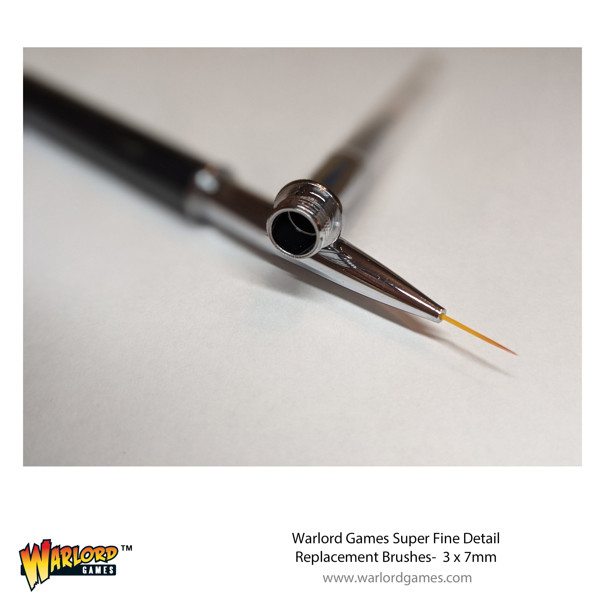 Warlord Games: 3 pack 7mm Replacement Brush 