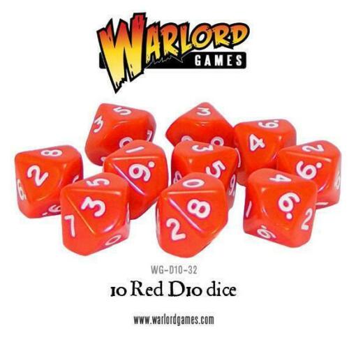 Warlord Games: D10 Dice pack: Red 