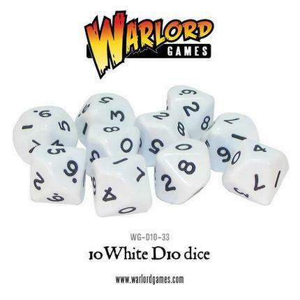 Warlord Games: D10 Dice pack: White 