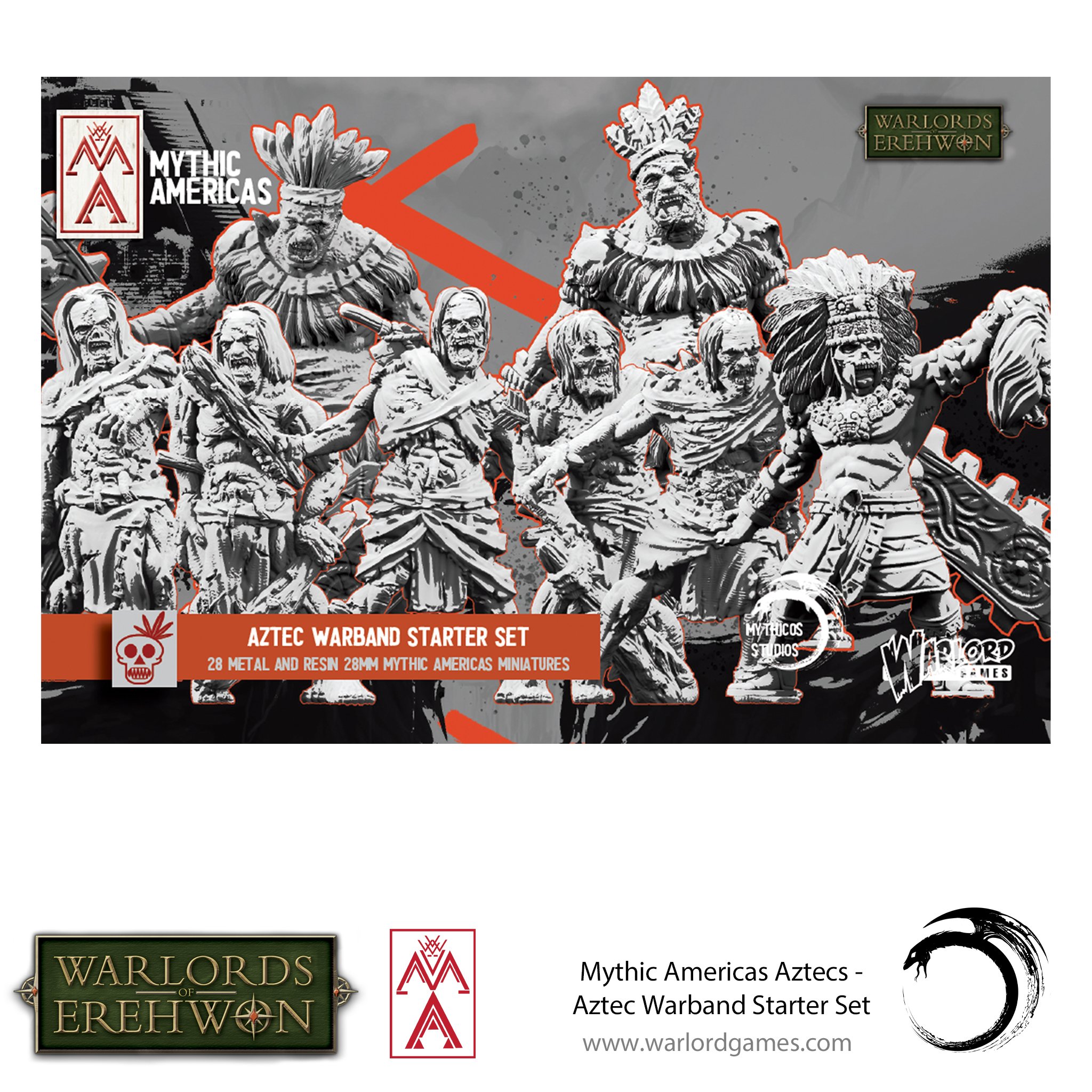 Warlords of Erehwon: Mythic Americas- Aztecs: Warband Starter Set 
