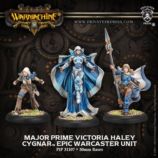 Warmachine: Cygnar (31107): Major Prime Victoria Haley, Cygnar Epic Warcaster Unit 